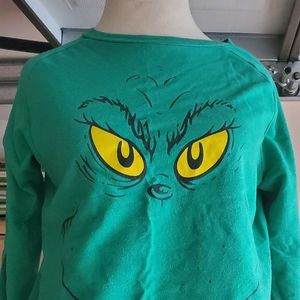 Grinch sweatshirt 100 percent cotton